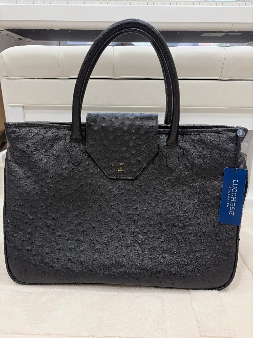 Lucchese Black Leather Bag